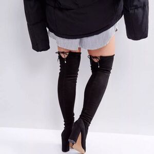 Pointy over the knee boots